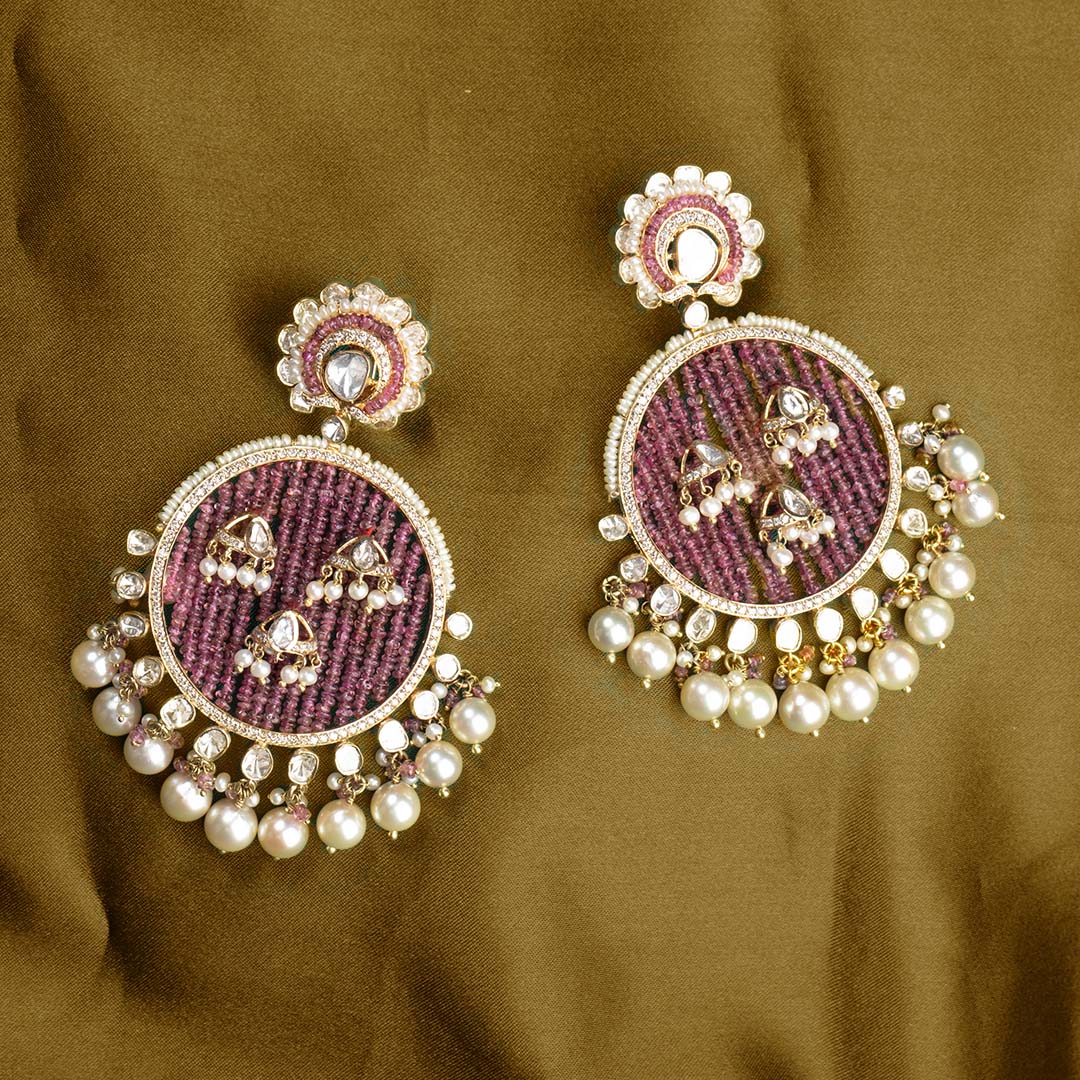 Jadau earrings